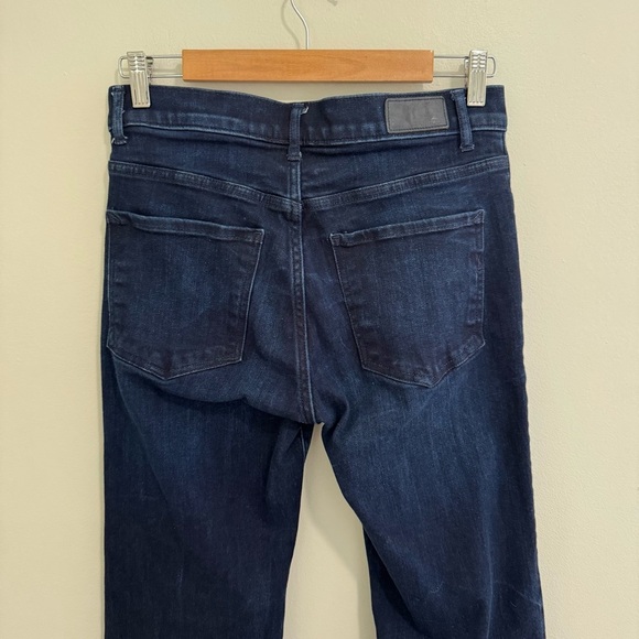 Express Dark Wash Slim Flare Short Jeans - Picture 8 of 9